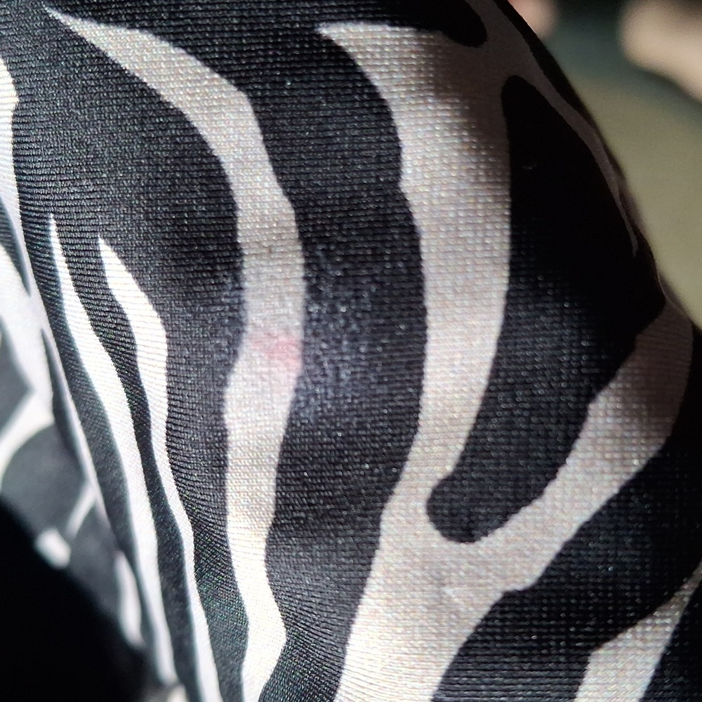 Beach Riot Celine One-Piece Swimsuit Zebra Print M *FLAW* - Picture 10 of 12